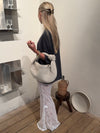 Florence taske i ruskind - Off white