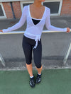 Motion wrap bluse - Cloud