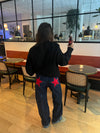 Star jeans med rød stjerne - Mørk denim