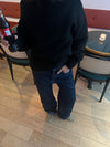 Star jeans med rød stjerne - Mørk denim