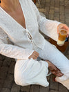 Mathilde Ravn broderet bluse - Hvid