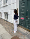 Star jeans med brune stjerner - Hvid
