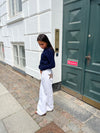 Star jeans med brune stjerner - Hvid