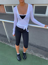 Motion wrap bluse - Cloud