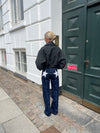 Star jeans med hvide stjerner - Mørk denim