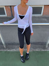 Motion wrap bluse - Cloud
