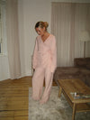 Rikki bluse med bindebånd - Lys rosa