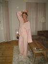 Rikki bluse med bindebånd - Lys rosa