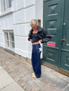 Star jeans med hvide stjerner - Mørk denim