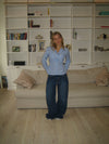 Samara low waisted jeans - Mørkeblå denim