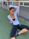 Motion wrap bluse - Cloud