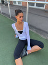 Motion wrap bluse - Cloud