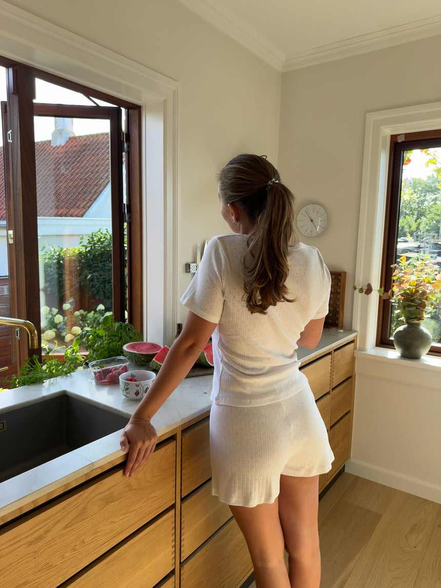 Mathilde Ravn ponitelle shorts - Hvid