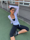 Motion wrap bluse - Cloud