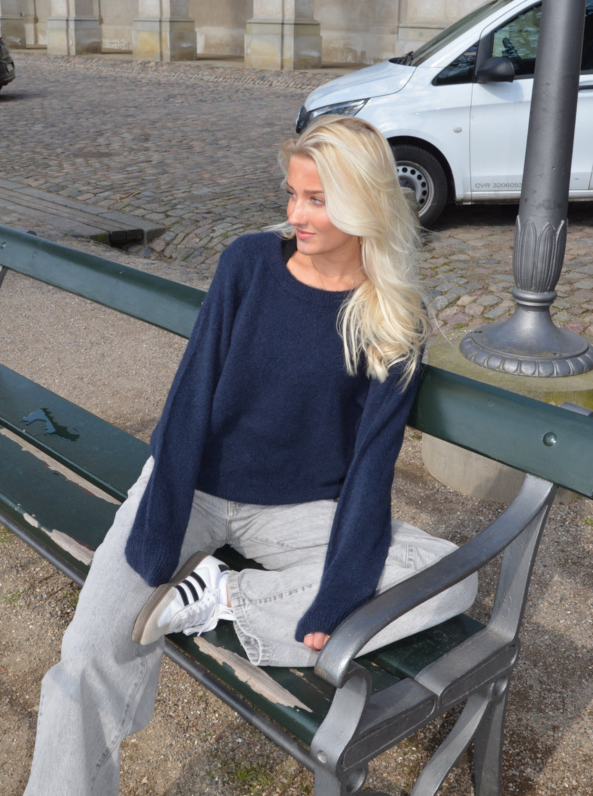 Gro striktrøje - Navy