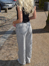 Samara low waisted jeans - Lys grå