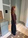 Marianne langærmet bluse - Leopard