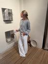 Britney lavtaljede suit bukser - Hvid