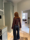 Marianne langærmet bluse - Leopard