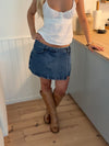 Amilie denim skort - Blå