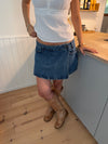 Amilie denim skort - Blå