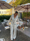 Mathilde Ravn broderet bluse - Hvid