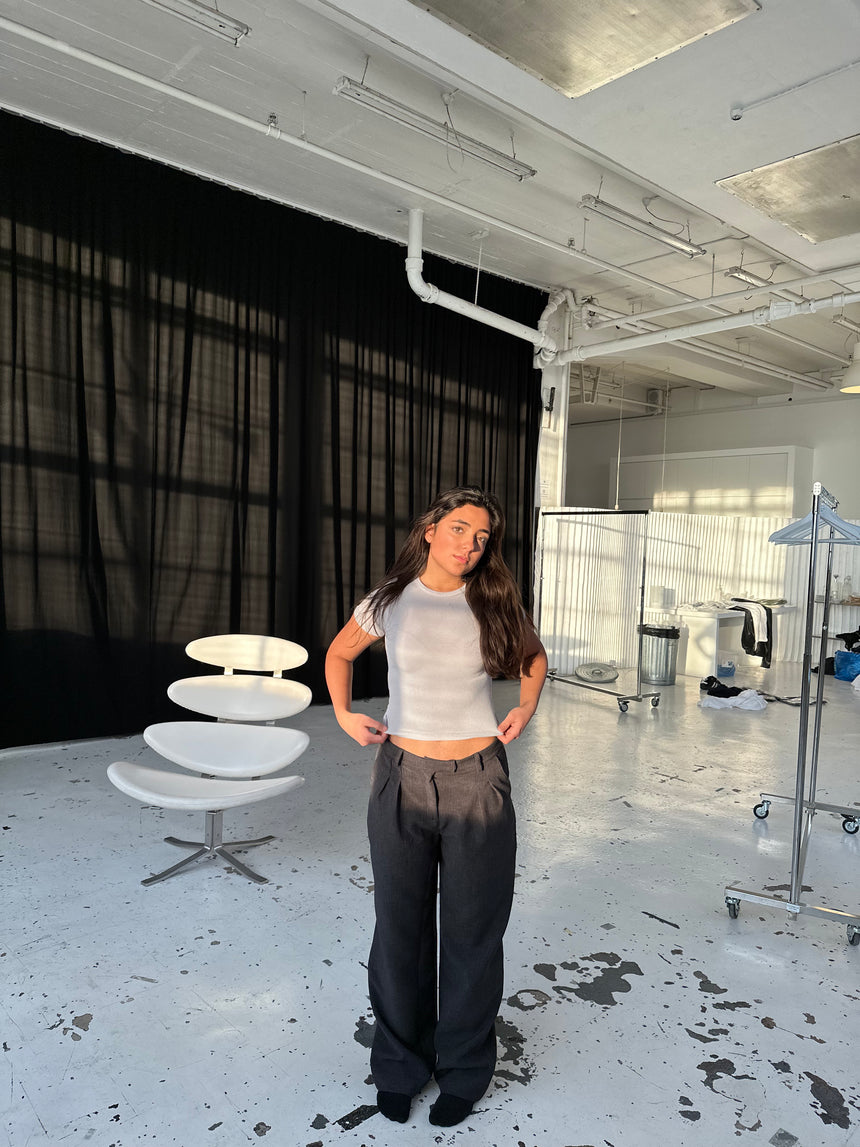 Blanca oversized suit pants - grå