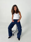 Riri cargo bukser - navy