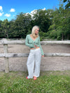 Katarina bukser i hørblanding - Off white