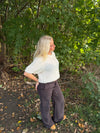 Betsy baggy fløjlsbukser - Brun