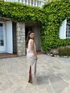 Anouska hør top - Beige