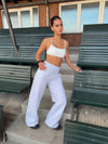 Juno sweatpants med foldbar talje - Grå