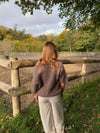 Rancy strikket mohair t-shirt - Brun