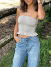 Tone smock top - Beige