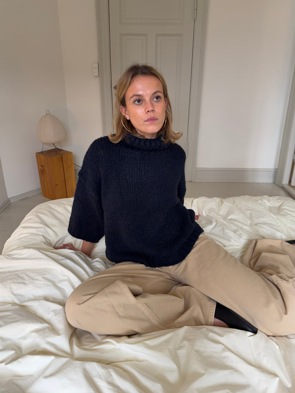 Dubleo striktrøje med korte ærmer - Navy