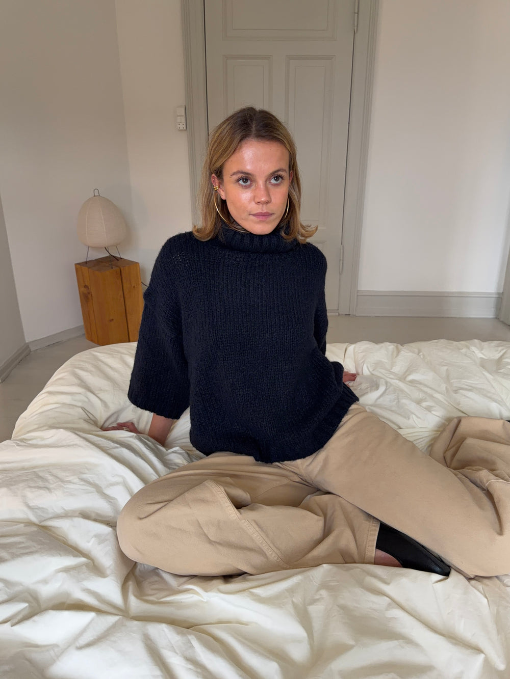 Dubleo striktrøje med korte ærmer - Navy