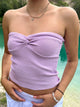Cilie strikket top - violet