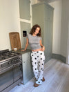 Nancy sweatpants med stjerner - Off white