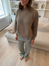Elina striktrøje - Beige