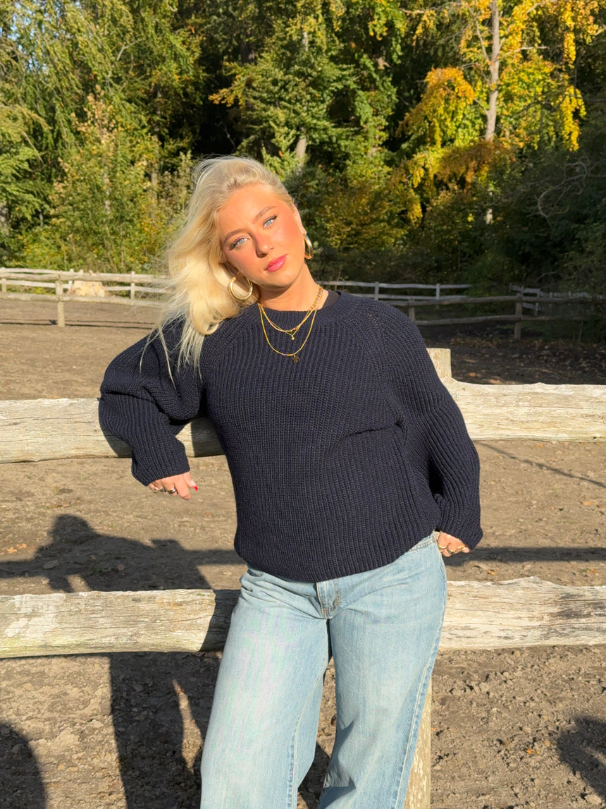 Candie striktrøje - Navy