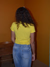 "Hibiscus" baby tee - Gul