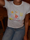 "Sløjfe drink" baby tee - Hvid