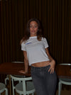 "Laguna Tennis Club" baby tee - Hvid