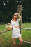 Shay pointelle nederdel - Hvid
