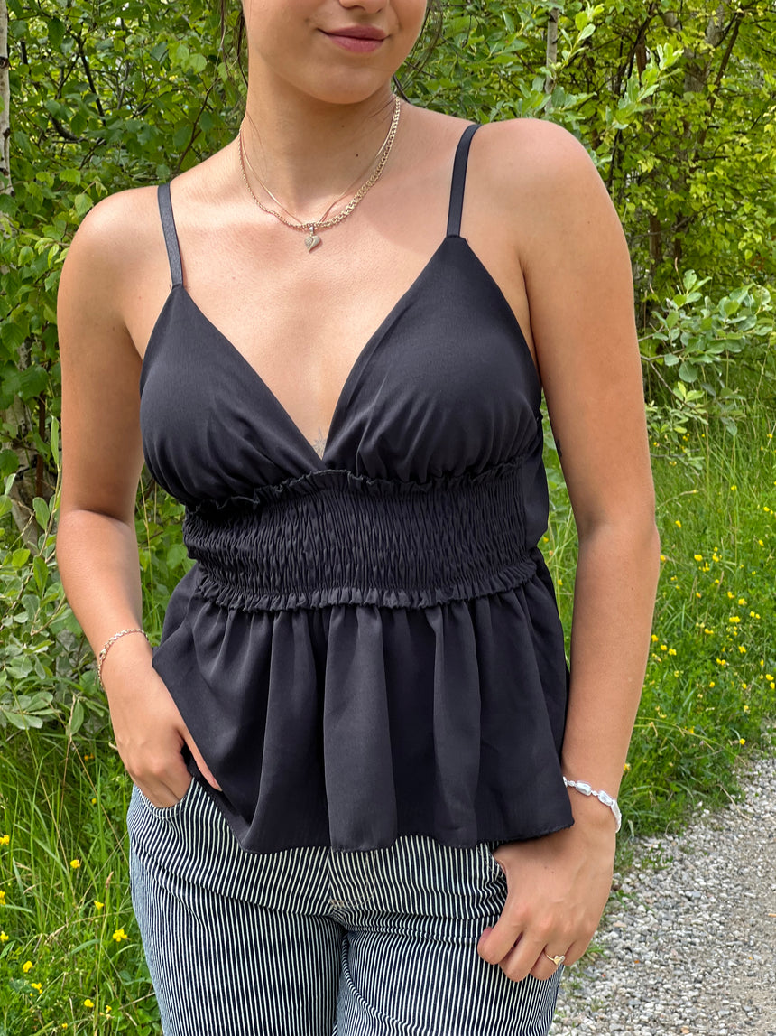 Harmony smock top - sort
