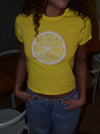 "Citron" baby tee - Gul