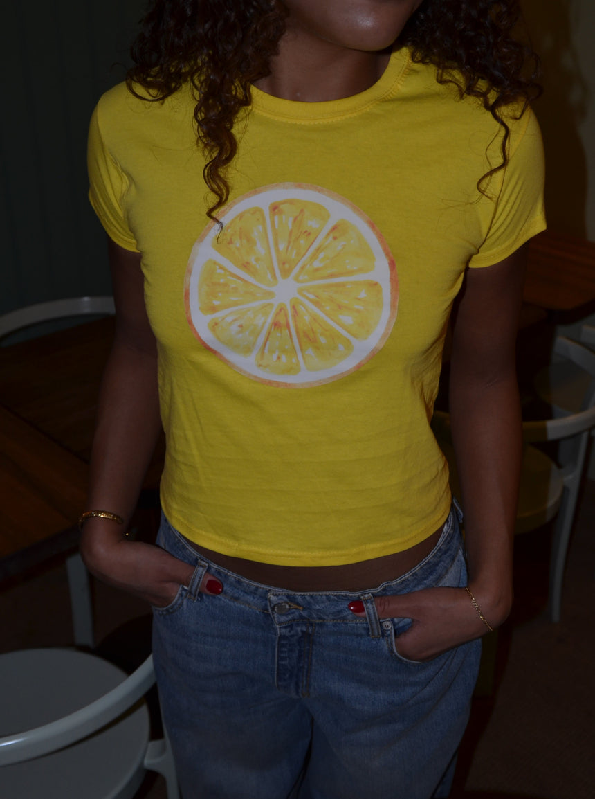 "Citron" baby tee - Gul