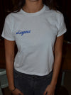 "Laguna Tennis Club" baby tee - Hvid