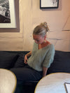 Annaly mohair cardigan - Sage grøn