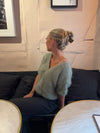 Annaly mohair cardigan - Sage grøn